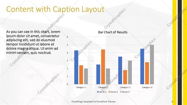Content with Caption presentation slide layout