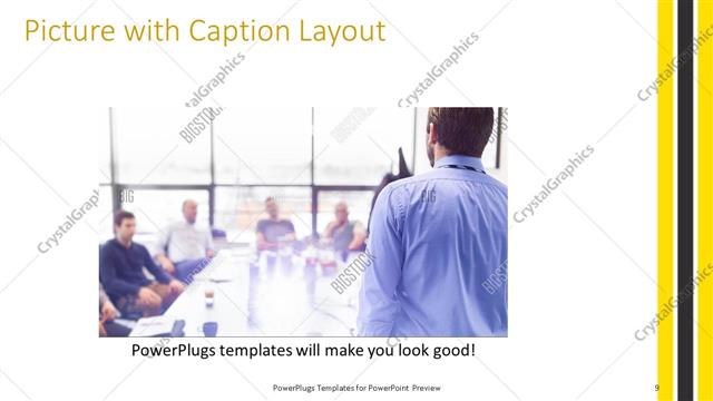 Picture with Caption presentation slide layout