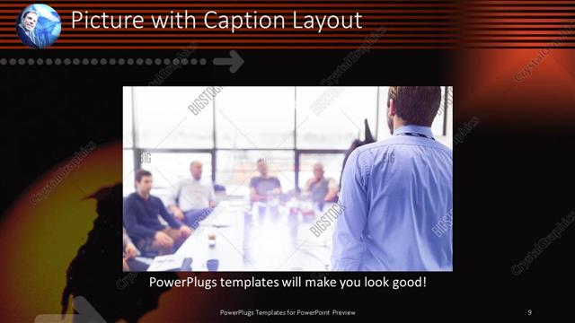 Picture with Caption presentation slide layout