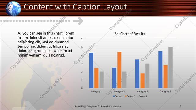 Content with Caption presentation slide layout