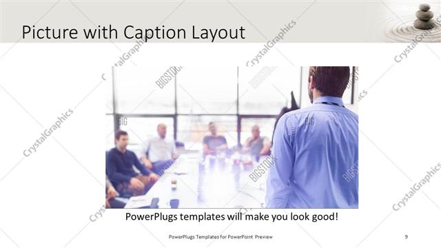 Picture with Caption presentation slide layout