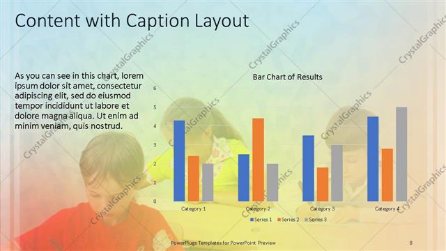 Content with Caption presentation slide layout