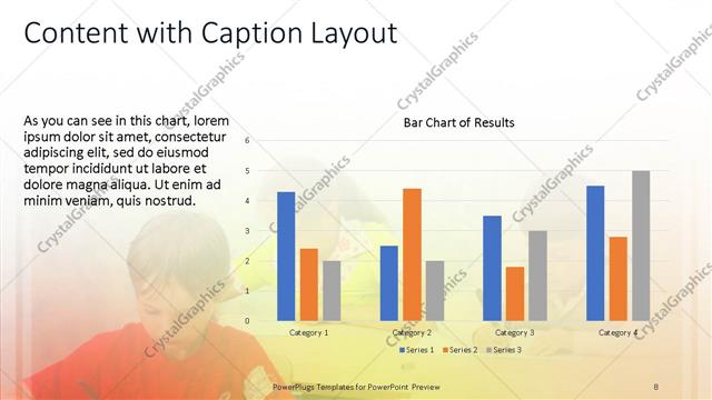 Content with Caption presentation slide layout