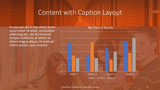 Content with Caption presentation slide layout