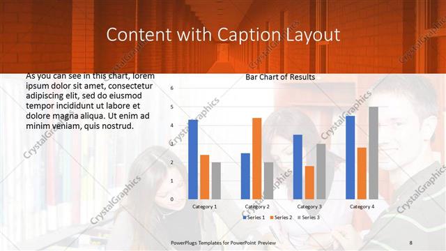 Content with Caption presentation slide layout