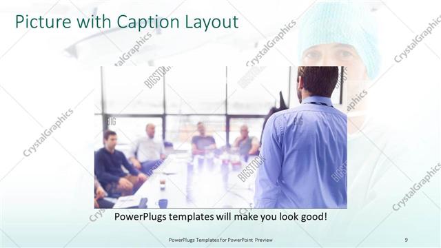Picture with Caption presentation slide layout