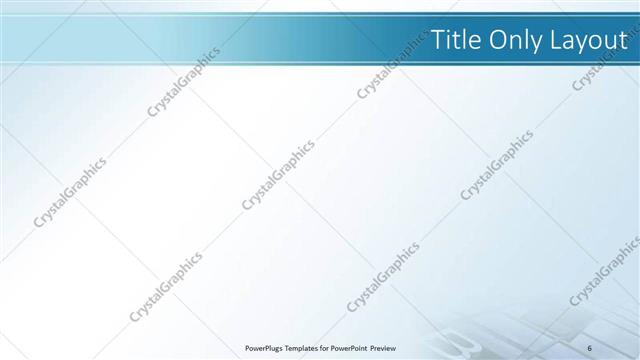 Title Only presentation slide layout