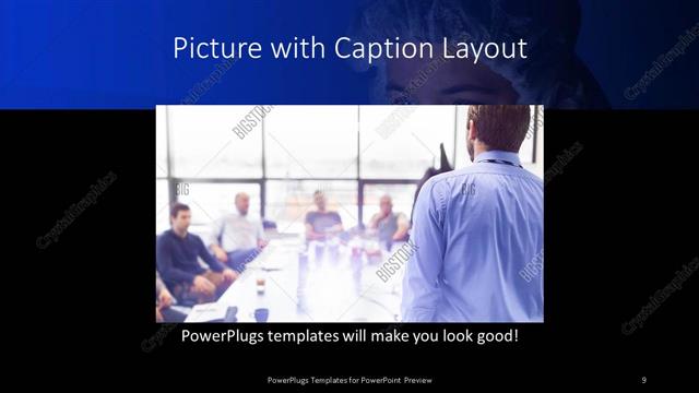 Picture with Caption presentation slide layout