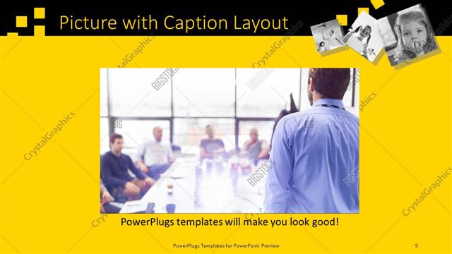 Picture with Caption presentation slide layout