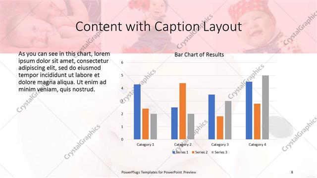 Content with Caption presentation slide layout