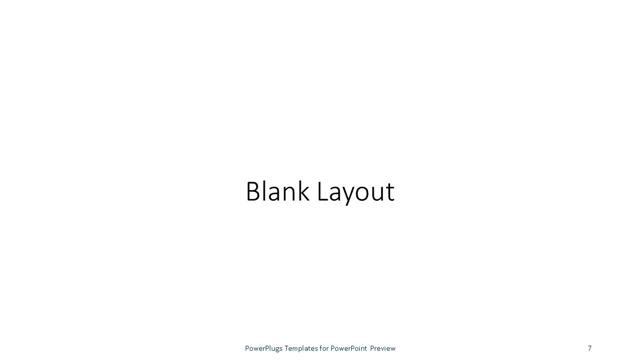 Blank presentation slide layout