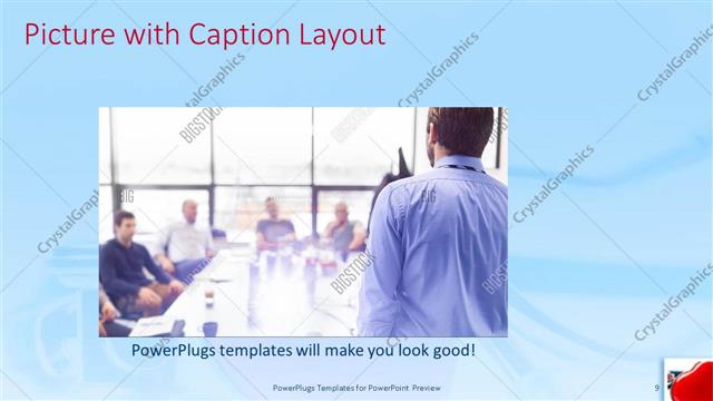 Picture with Caption presentation slide layout