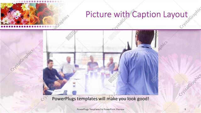 Picture with Caption presentation slide layout