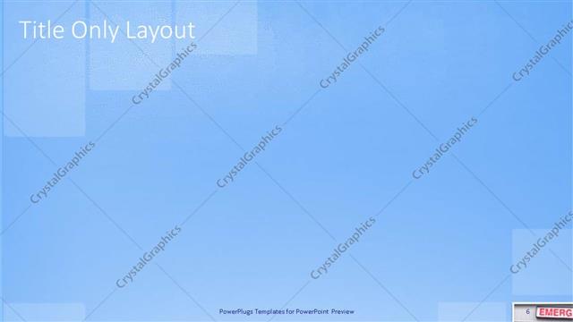 Title Only presentation slide layout