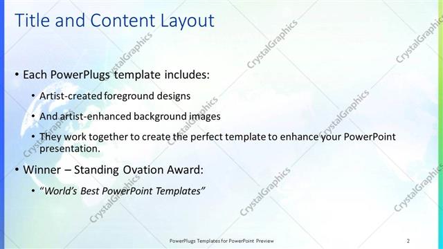 Title and Content presentation slide layout