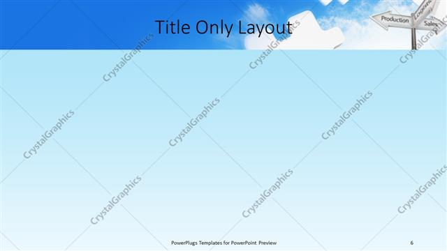 Title Only presentation slide layout