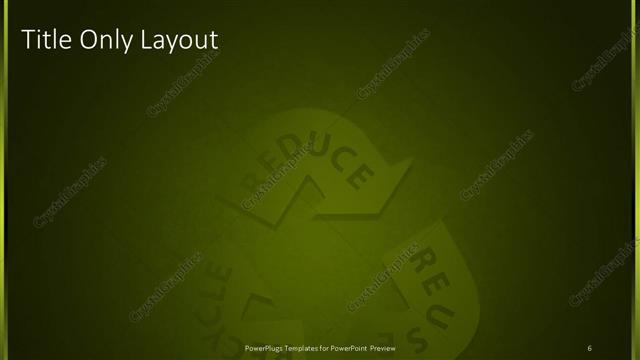 Title Only presentation slide layout