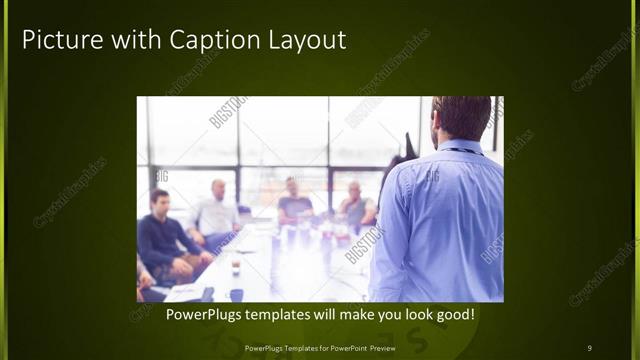 Picture with Caption presentation slide layout