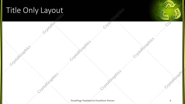 Title Only presentation slide layout