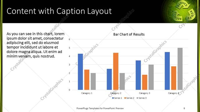 Content with Caption presentation slide layout