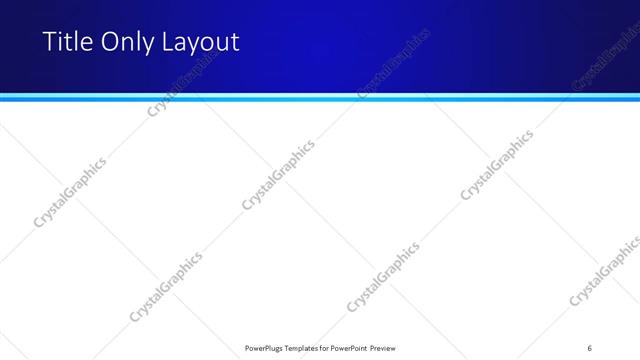 Title Only presentation slide layout