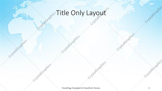 Title Only presentation slide layout