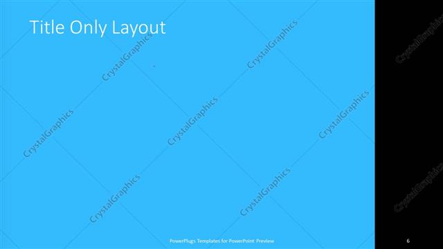 Title Only presentation slide layout