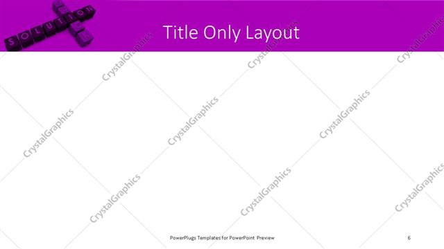 Title Only presentation slide layout