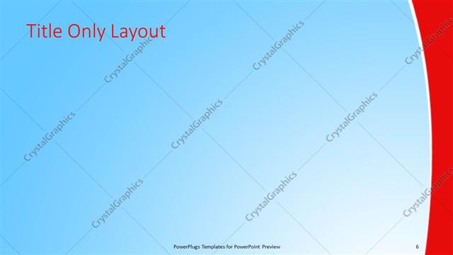 Title Only presentation slide layout