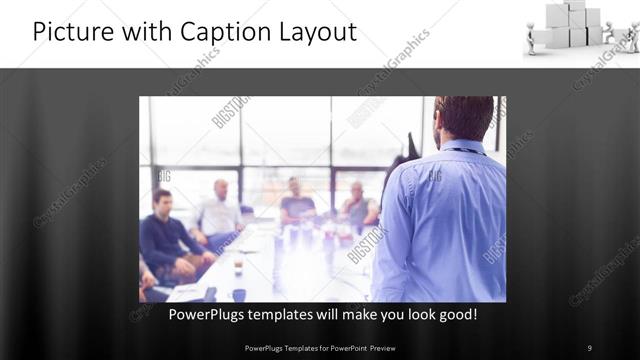 Picture with Caption presentation slide layout