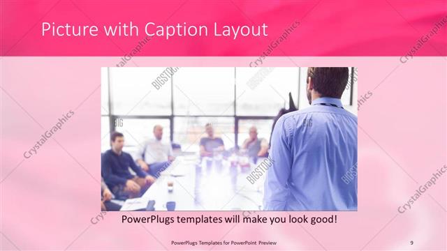Picture with Caption presentation slide layout