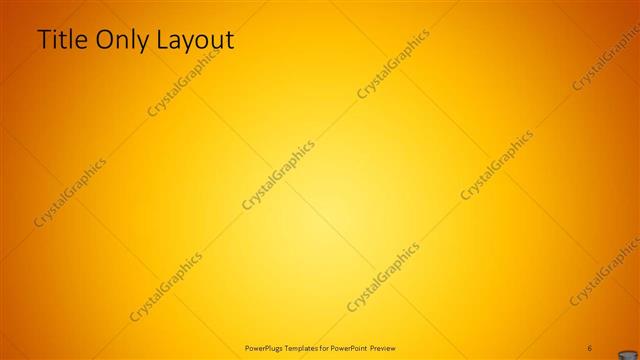 Title Only presentation slide layout