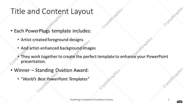 Title and Content presentation slide layout