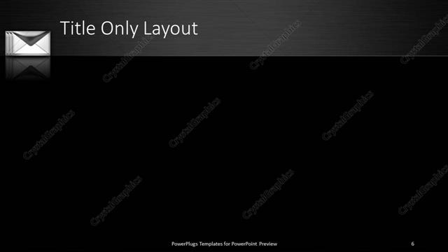 Title Only presentation slide layout