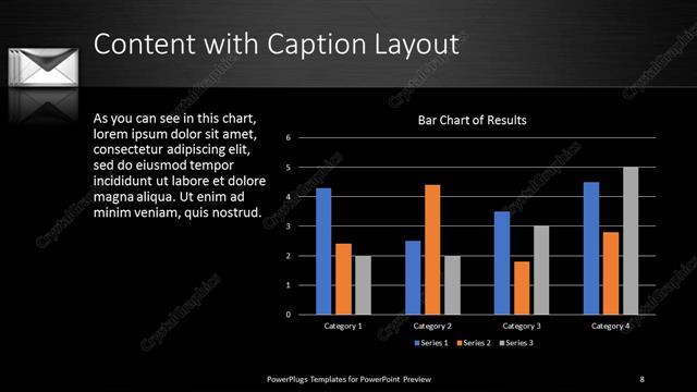 Content with Caption presentation slide layout