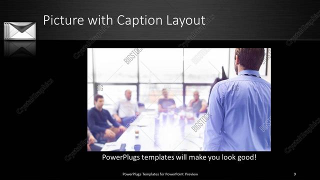 Picture with Caption presentation slide layout