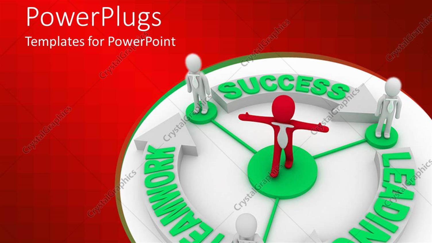 Featuring Three White and Red coloRed Human Characters Standing Round a Recycle Symbol