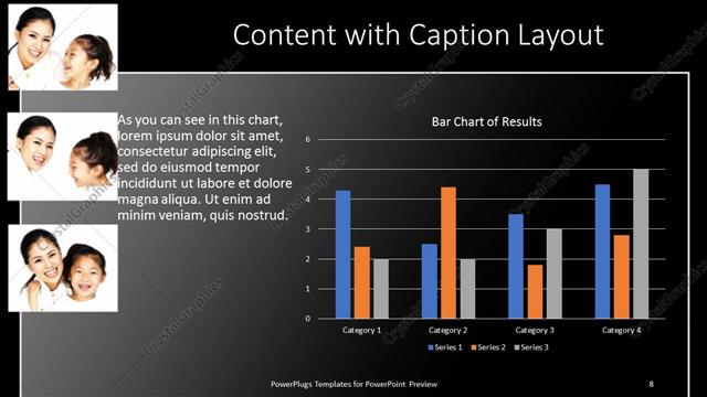 Content with Caption presentation slide layout