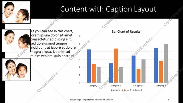 Content with Caption presentation slide layout