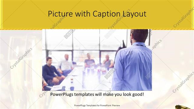 Picture with Caption presentation slide layout