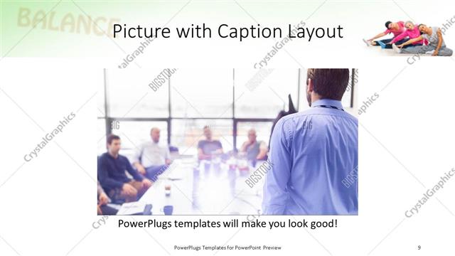 Picture with Caption presentation slide layout