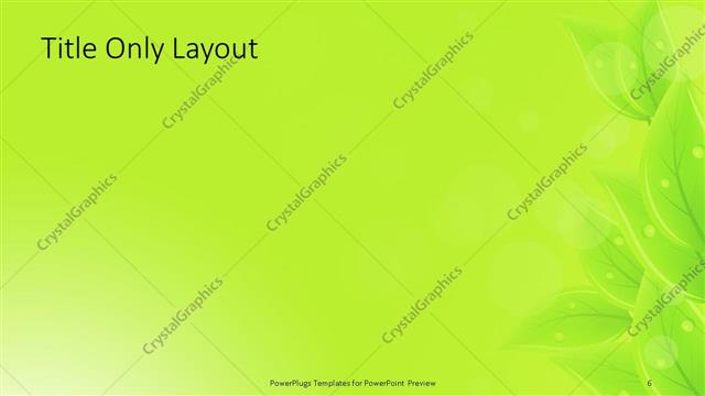 Title Only presentation slide layout