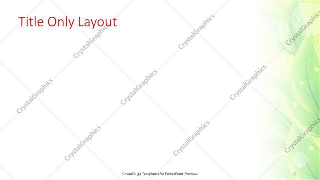 Title Only presentation slide layout