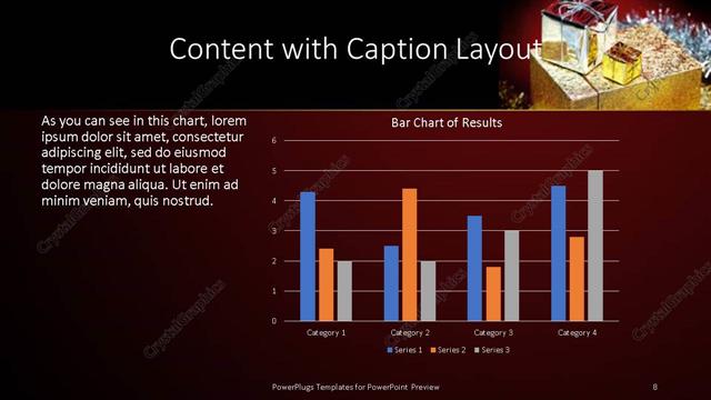 Content with Caption presentation slide layout