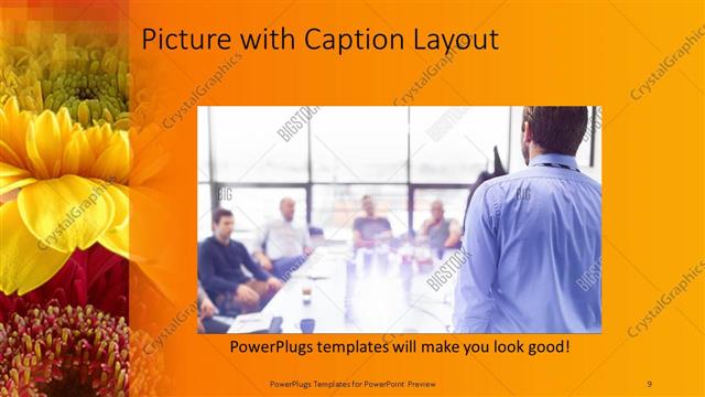 Picture with Caption presentation slide layout