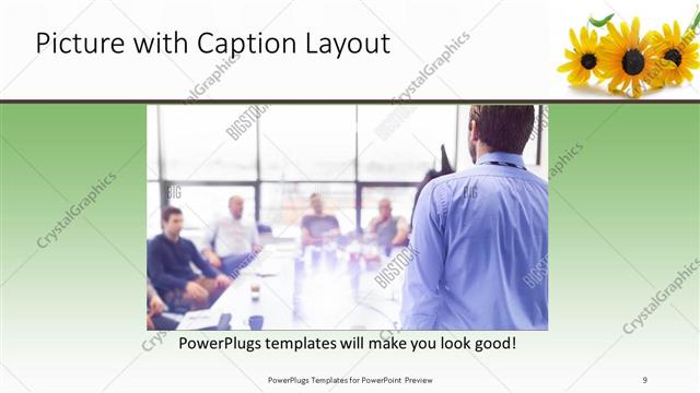 Picture with Caption presentation slide layout