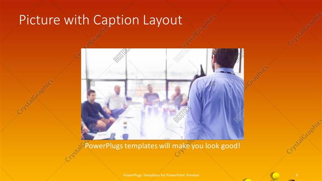 Picture with Caption presentation slide layout