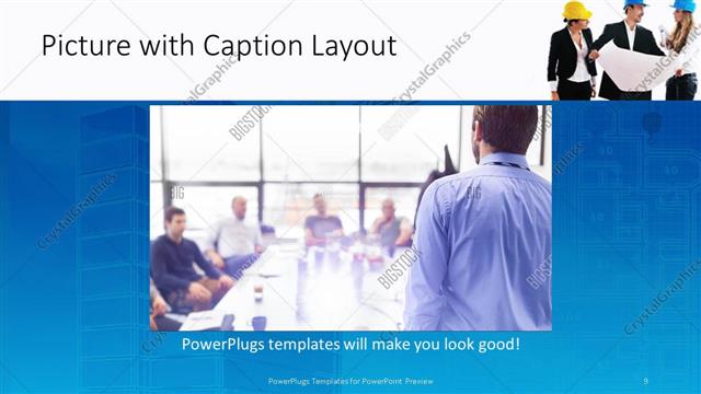 Picture with Caption presentation slide layout