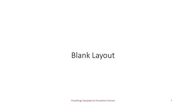 Blank presentation slide layout