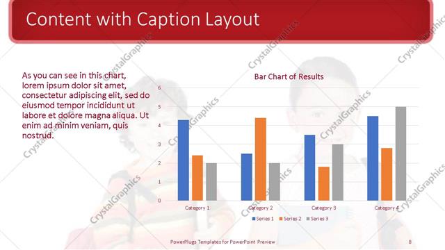 Content with Caption presentation slide layout